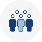 People collaborating icon